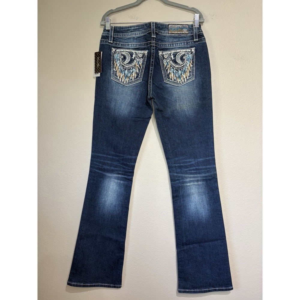 Miss Me Chloe Boot Jeans 30 Celestial Dreamcatcher Western Cowgirl Rodeo Dark